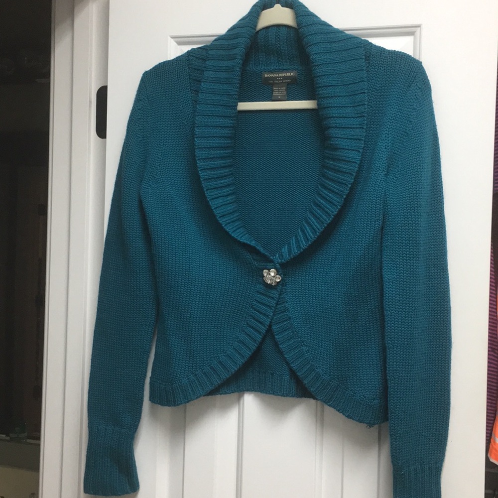 Blue / Teal Sweater Cardigan